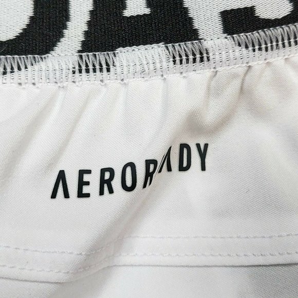 Adidas Aeroready Shorts Women's Running Training Athletic Sport Gym White GU6281 - Picture 5 of 7